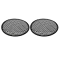 Miniatyrbillede 8 af 8: 2 stk. Højttalergitter 8 tommer Bil Autocamper Sort Metal Jern Subwoofer Netgitter 0.3