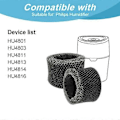 Miniatyrbillede 4 af 5: stk. luftfugter filtre absorberer og afkalker til Philips Hu4803 Hu4811 Hu4813 Hu4801 Hu4802 luftfugter