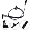 Miniatyrbillede 1 af 5: 1 stk 45cm Mini 4-polet til 2 SATA SSD Strømforsyningskabel til Lenovo M410 M610 M415 Shytmv