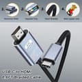 Miniatyrbillede 4 af 6: USB C til HDMI-kabel 4K 60Hz Type C (Thunderbolt 3) til HDMI til Surface, MacBook, iMac, iPad, Dell, HP, Lenovo, Galaxy, Huawei - 2M