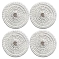 Miniatyrbillede 1 af 3: 4 stk. Kødkødsrulle Bomuldssok Elastisk Kødkøds Pølse Net White 100X10cm