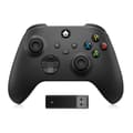 Miniatyrbillede 1 af 5: Til Xbox One Series X/S 2.4G trådløs spilcontroller med konsoljoysticks 2.4G adaptermodtager til pc-gamepad A Black