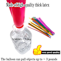 Miniatyrbillede 4 af 5: 260 balloner til at lave ballondyr, lange smalle latexballoner til modellering, magisk ballondyrsæt til bryllup, 100 stk, multi