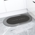 Pikkukuva 1 / 10: Superimukykyinen kylpymatto Nopeasti kuivuva pehmeä elliptinen matto ovimatto Moderni tyyli keittiöön kylpyhuoneeseen Danube soikea - Harmaa Danube oval - Grey 45*70