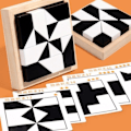 Miniatyrbild 3 av 5: Dolt Puzzle Leksak Träpussel C