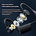 Miniatyrbillede 6 af 7: Nakkebøjle med åbne øre-hovedtelefoner Vandtæt Bluetooth-kompatibelt headset Knogleledningsheadset Black