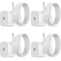 Miniatyrbillede 1 af 7: 4-pak - Oplader til Samsung - Hurtigoplader - Adapter + Kabel 20W Hvid en one size (NT) 4-pak 4-Pack Samsung