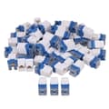 50 st Cat6 RJ45 Gigabit-kopplingsadapter för Keystone-panel 180 grader