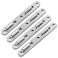 Miniatyrbillede 1 af 5: Sengestangsforbindelsesbeslag i træ, 5 tommer runde sengskroge i zink, sæt af 4 forbindelsesbeslag, tykkere møbelsengehardware