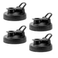 Hällpipslock för Ball Wide Mouth Mason Jars, lufttätt konserveringsburklock med snäpplock för dressinghällning, 4-pack