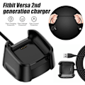 Miniatyrbillede 1 af 5: Oplader til Fitbit Versa 2 ur (ikke til Versa/versa Lite), USB-opladningskabel dock-stativ til Versa 2 Health & Fitness Smartwatch