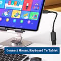 Miniatyrbilde 4 av 7: USB C til USB-adapter [2-pakning], Type C til USB OTG-kabel, USB C hann til USB A hunn-adapter, kompatibel med iPhone 15 Pro/Max, MacBook Pro/Air, 180ml