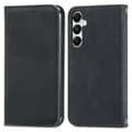 Retro Magnetisk Læder Cover med Hudfølelse Sort Black For Samsung Galaxy A35 5G
