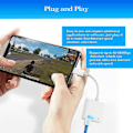 Miniatyrbild 5 av 5: SQBB Lightning till Ethernet-adapter, kompatibel 2-i-1 Ethernet-nätverksadapter med laddningsport null none