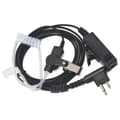 Dolt akustiskt rörheadset med PTT-mikrofon för CP040 DP1400 GP68 GP88-Haoyi black