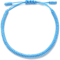 Miniatyrbilde 2 av 6: Håndlaget tibetansk lykkebringende armbånd for kvinner, menn, tenåringer, justerbar størrelse vennskapsgave håndlaget tau flettet chakra armbånd Light Blue