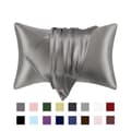 Satin örngott - Kuddfodral - 50 x 66cm - 2-pack Mörkgrå gray