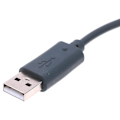 Miniatyrbillede 3 af 5: Ledningsforbundet Controller Usb Afbrydelsesadapterkabelledning Til Xbox 360 Grå 23cm Shytmv