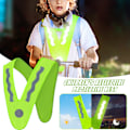 Miniatyrbilde 2 av 8: Refleksvest for barn, høy synlighet, sikkerhetsvester 2pcs