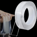 Miniatyrbillede 1 af 5: 10 m ekstra stærk dobbeltsidet tape, genanvendelig skridsikker nano-tape, transparent sporløs tape, vaskbar til hjemmekontorindretning og C