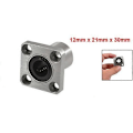 Miniatyrbilde 2 av 3: Flensede lange lineærlagerforinger 12 mm x 21 mm x 30 mm