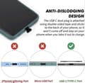 Pikkukuva 2 / 5: Musta 3 kpl pölysuoja USB C Type C -portille, silikoninen pölysuoja Type C -puhelimelle, pölysuoja irrotettavalla liimalla