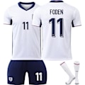 Miniatyrbillede 1 af 2: UEFA Euro 2024 England Hjemme- og Udebanetrøje No.11 Foden Hjemme Home M