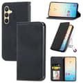Retro Magnetisk Læder Cover med Hudfølelse Sort Black For Samsung Galaxy S24+ 5G