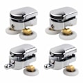 Miniatyrbilde 1 av 5: Doble hjul for dusjdører, skyvehjul for dører, erstatningshjul for dusjkabinett for 14 mm glasshull