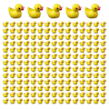 Miniatyrbilde 5 av 5: 100/200 stk Mini Gummi Ankor Miniatyr Harts Ankor Gul Tiny D 100pcs yellow 100pcs