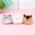 Pikkukuva 3 / 5: 6. Sarja Anime Mini Totoro Pehmolelu Avaimenperä Lelu