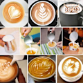 Miniatyrbillede 5 af 5: Espresso mælkekander i rustfrit stål, mælkeskummer til espressomaskiner Cappuccino Latte Art Sølv, 350 ml