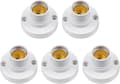 5-pack E14 Lamphållare, e14 Edison Skruvlampahållare, Plast Taklampsuttag Crday Present