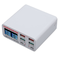 Pikkukuva 6 / 8: USB-latausasema 87W USB A USB C -laturi Hub 6 portilla LCD-näyttö QC3.0 PD Pikalataus USB-virtajohto 100–240V US-pistoke 0.1