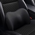 Miniatyrbillede 1 af 4: Lændestøtte, Memory Foam Lændestøtte til Bil, Kontorstol, Ergonomisk Strømlinet Ryglæn (Sort)