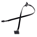 Miniatyrbillede 3 af 5: 1 stk 45cm Mini 4-polet til 2 SATA SSD Strømforsyningskabel til Lenovo M410 M610 M415 Shytmv