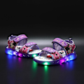 Pikkukuva 4 / 5: Mickey Minnie LED-valot Mukavat Sandaalit Tytöt Lenkkarit Prinsessa Ulkoilukengät Lasten Valoisa Glow Vauva Lapset Sandaalit Purple 25-Insole 15.5 cm