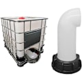 Miniatyrbillede 4 af 5: stk. Vandtankdyseventil, Vandtankventil, IBC Vandtankadapter 60mm, Kompatibel med Død IBC Tank (Hvid)