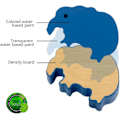 Miniatyrbillede 5 af 5: Balance-Dinosaur Legetøj Dyr Træ Byggeklodser Tidlig Uddannelse Dinosaur Stable Balance Julegave Fødselsdag Gaver Til Drenge Børn Piger