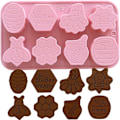 Miniatyrbillede 1 af 5: Crethink 1 stk. Påske Silikon Chokoladeforme 18 Hul Æg, Kanin, Kaninhoved, Kurv Former Form til DIY Chokolade, Slik, Gele_GET IT Gaver Bee