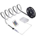 Remote Control Battery Powered High Brightness LED Strip IP65 Waterproof Decoration DC 5V RGB 5050 TV Backlight Room Lighting Wall Decor Compa 5M