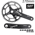 Pikkukuva 2 / 5: Prowheel Kampiakseli Neliöaukko Mtb Pyörä 104bcd 170mm 175mm Deckas Ketjurenkaat Maastopyörä 30t 32 34 36 38 40t 1x 2x 1 2 Nopeus 170mm and 50T