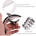 Miniatyrbillede 4 af 5: Shark Capo til Akustisk Guitar Zink Legering Guitar Capo til 4 & 6 & 12 Strenge Instrumenter - Sort
