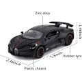 Pikkukuva 4 / 5: Bugatti Divo - Valettuauto - Sinkkiseosmalli, 1/32 mittakaava