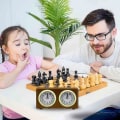 Miniatyrbillede 5 af 5: Mekanisk skakur Analog til skakspil Timer Ur Ure Timere Ingen batterier nødvendig