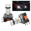 2x H15 LED-frontlykter 8000k 20smd Fjernlys DRL-pærer Kit for bil Nedre lys