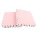 Miniatyrbilde 3 av 5: 10 stk. Plussj Skumgulvmatte Myk Tykk Split Joint Interlocking Plussj Skum Teppe For Romgulv Pink