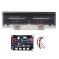 VU Meter High Accuracy Portable Backlit White ABS DIY Driver Board Easy Use Durable Home Car Use