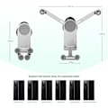 Miniatyrbillede 5 af 5: Gravity Biltelefonholder Kompatibel Med Samsung Galaxy Z Fold 5/z Fold 4/z Fold 3, Bilens Luftventilationsklemme Montering Smart Phone Stativ Silver