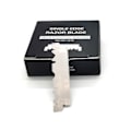 Miniatyrbillede 1 af 5: 100 stk. Enkeltkants Razor Blades Holdbar Rustfrit Stål Halv Razor Blades Til Foldbar Ret Razor Ny